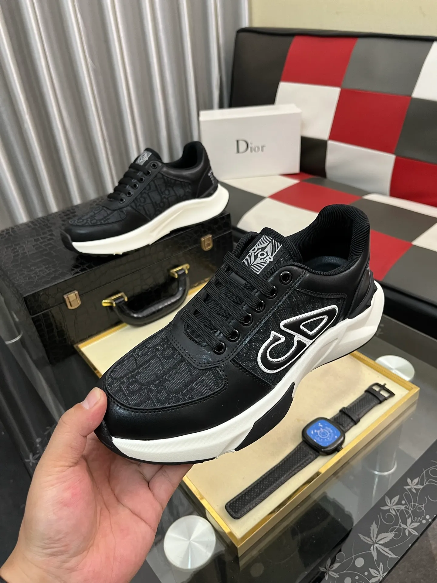 Men's Men's Shoes 💰438⌚️⌚️"Dior DIOR*" latest hot style casual shoes, top brand [seduce] luxury~purchase, top~quality. [Strong] The upper is made of imported breathable cowhide with material ➕ breathable sheepskin feet (•) and fine workmanship. Code number: 38-444️⃣Colors available